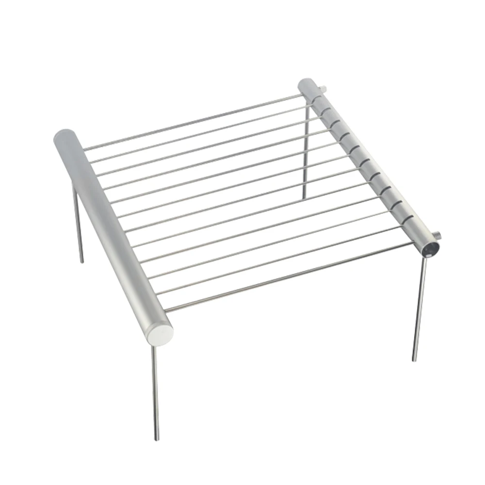 Портативный гриль для барбекю из нержавеющей стали складной карманный