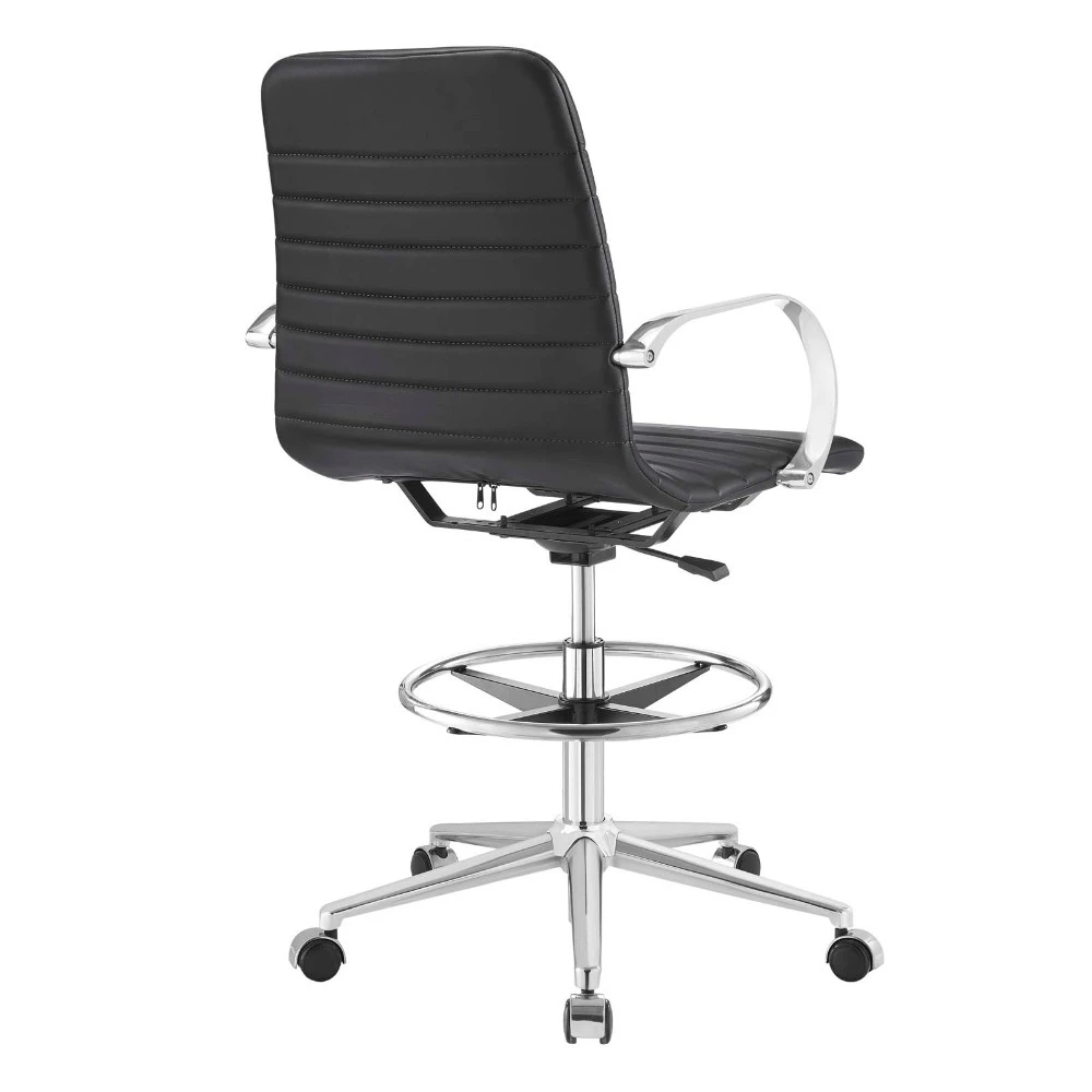 Groove Ribbed Back Drafting Chair EEI-2863-GRY | Мебель