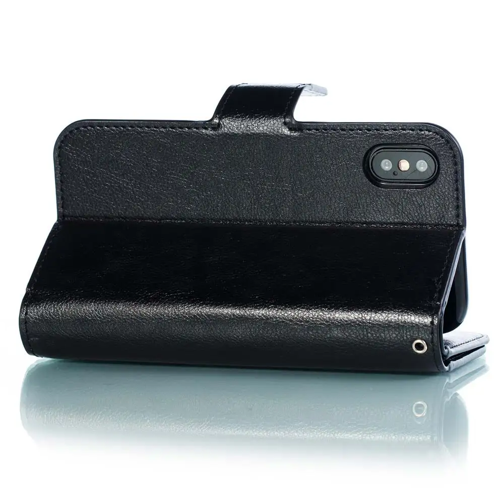 KISSCASE Retro PU Leather Wallet Case For iPhone X XR XS MAX Card Slot Holder Stand Cover 8 7 6 6s Plus 5 5s SE | Мобильные телефоны