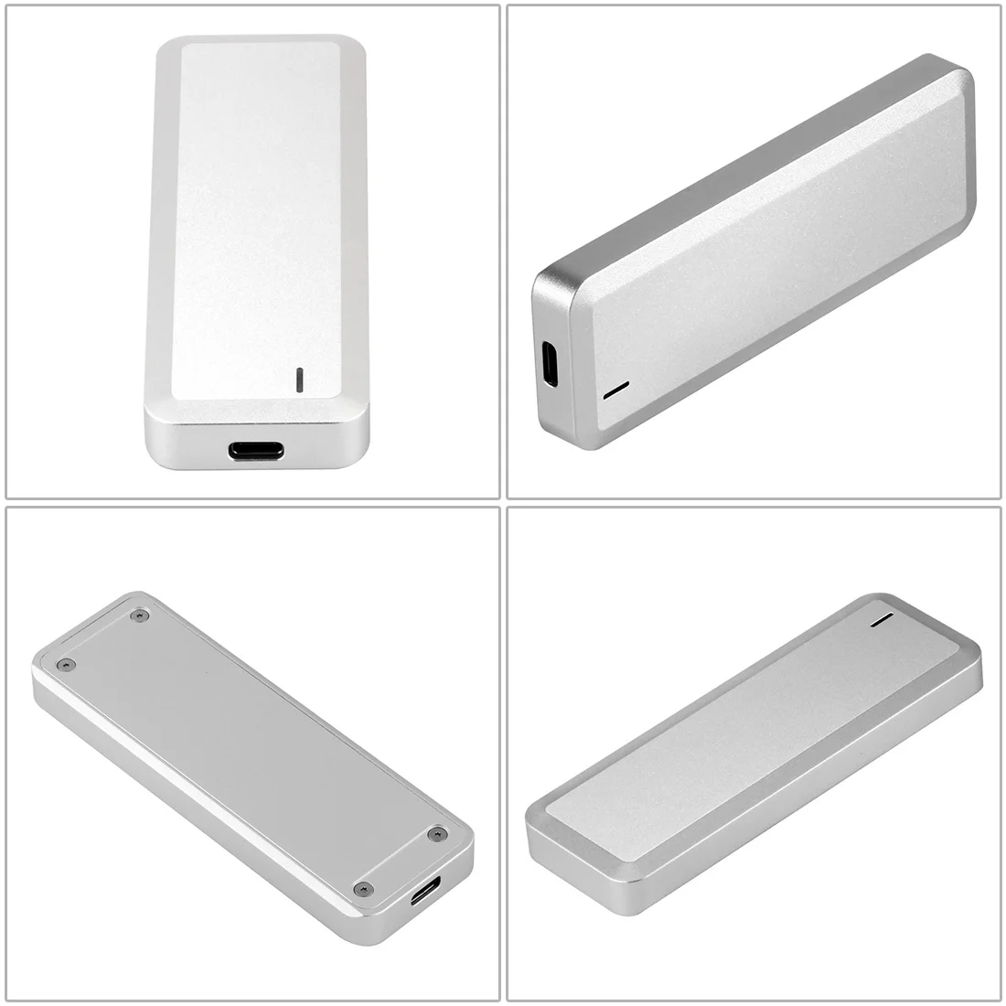 Интегрированный корпус SSD из алюминиевого сплава адаптера USB 3 1 Type c PCIe NVMe M.2 для M KEY