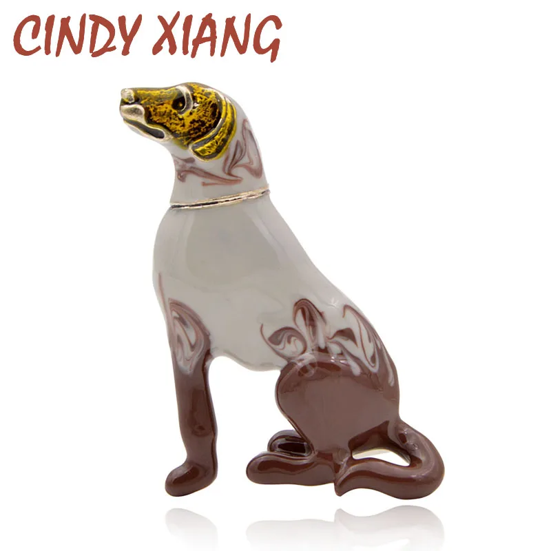 CINDY XIANG эмалированная брошь с лабрадором для собак унисекс женские и мужские
