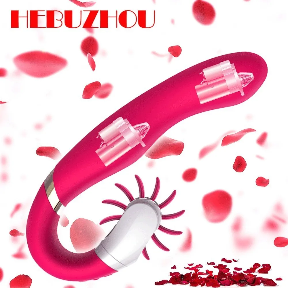 HEBUZHOU новые уникальные кисти дизайн для лучшего стимуляции клитора плюс вибратор