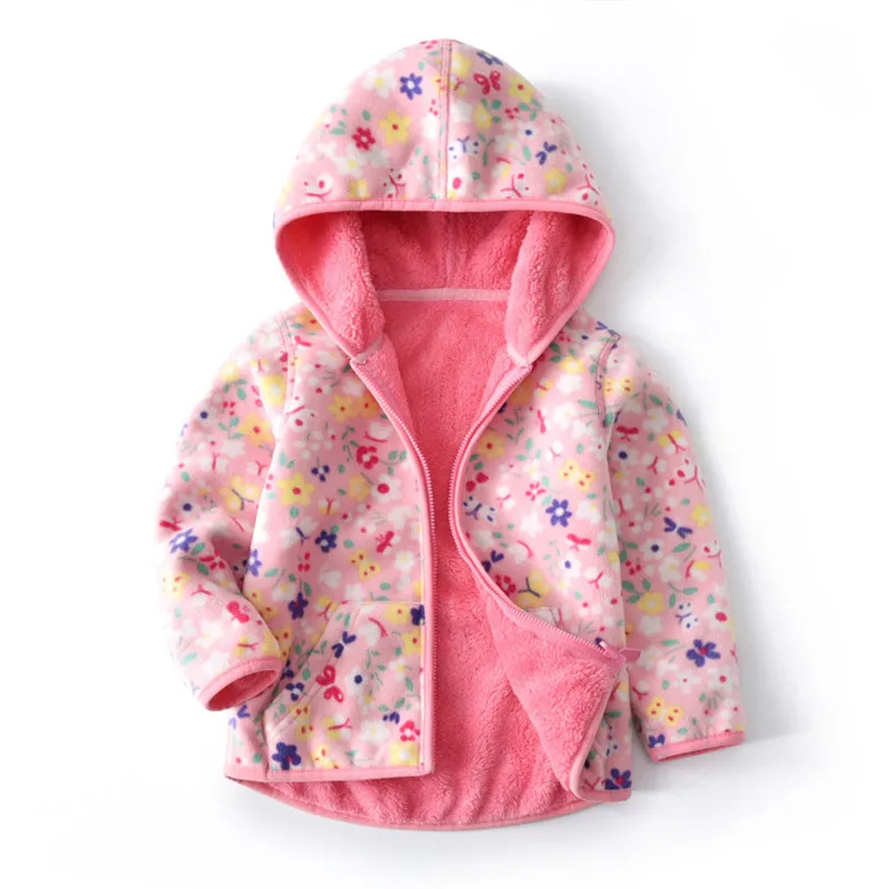 Autumn Winter Baby Girls Jacket Boys Coat Kids Warm Velvet Coats Children Outerwear &amp flowers Clothes | Детская одежда и обувь