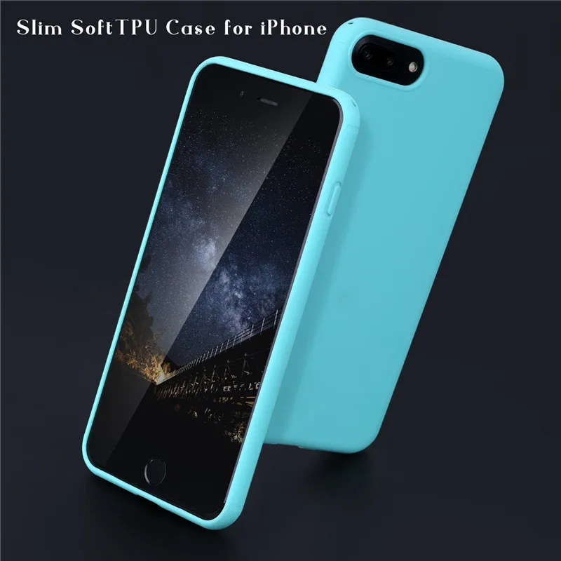 AFY матовый чехол для телефона iPhone7 8 Plus X XR XS Max простой однотонный мягкий iPhone 6 6s |