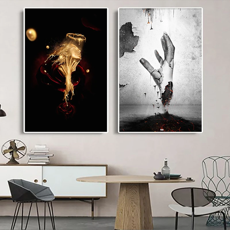 

Modern Creative Minimalist Abstract Character Landscape Canvas Painting Art Printing Poster Picture Wall Bedroom Home Decoration