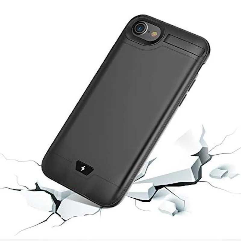 Тонкая батарея чехол с подставкой для IPhone 6 6s 7 8 Plus 8000 mAh power Bank 5000 запасная крышка