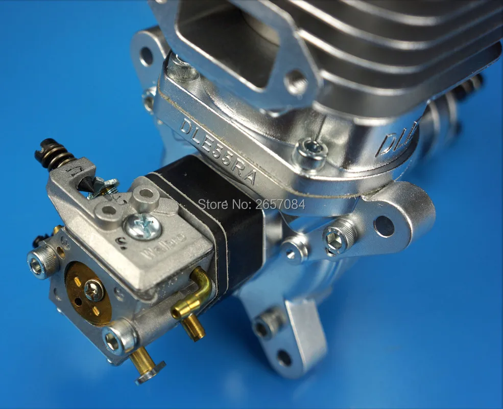 Газовый двигатель DLE55RA 55CC для радиоуправляемого самолета фиксированная