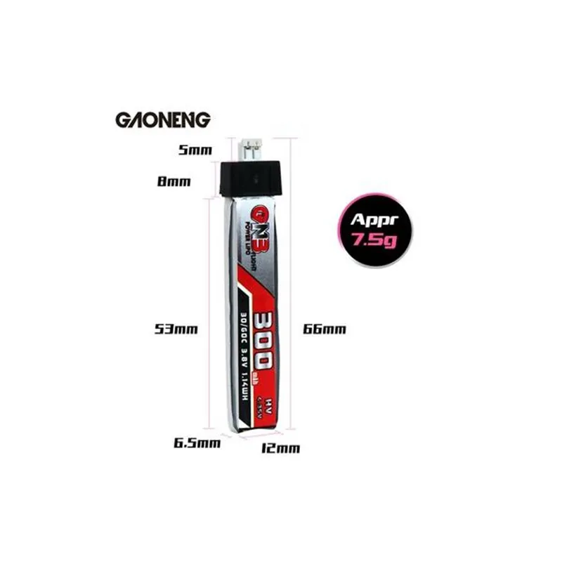 GAONENG 3 8 V 300mAh 30C HV 4 35 Lipo батарея с PH2.0 разъемом для радиоуправляемого