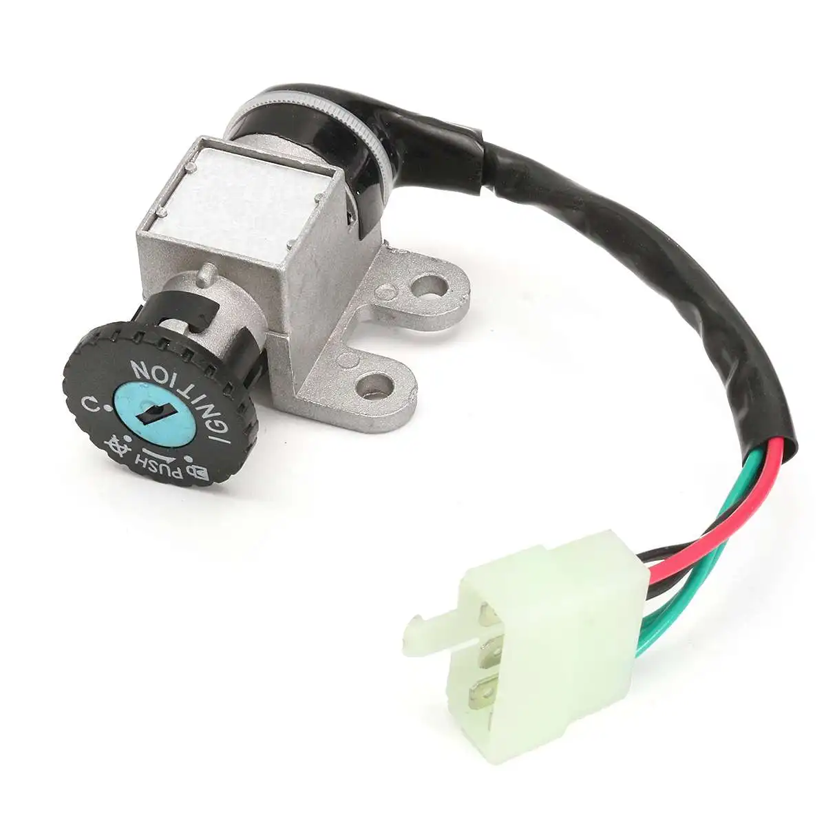 

Universal Motorcycle Ignition Lock Switch Fuel Tank Cap 2 Keys For GY6 50CC Baotian Benzhou Buffalo Jmstar Jack Fox REX