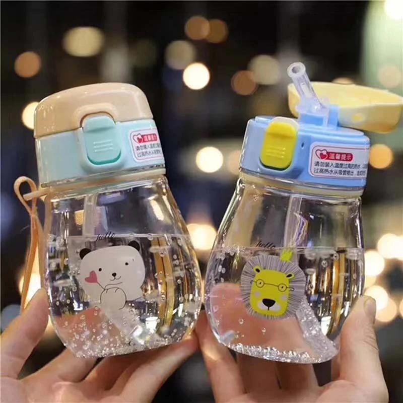 Новинка 2019 милая чашка для кормления с рисунком из мультфильма 350 мл соломинкой