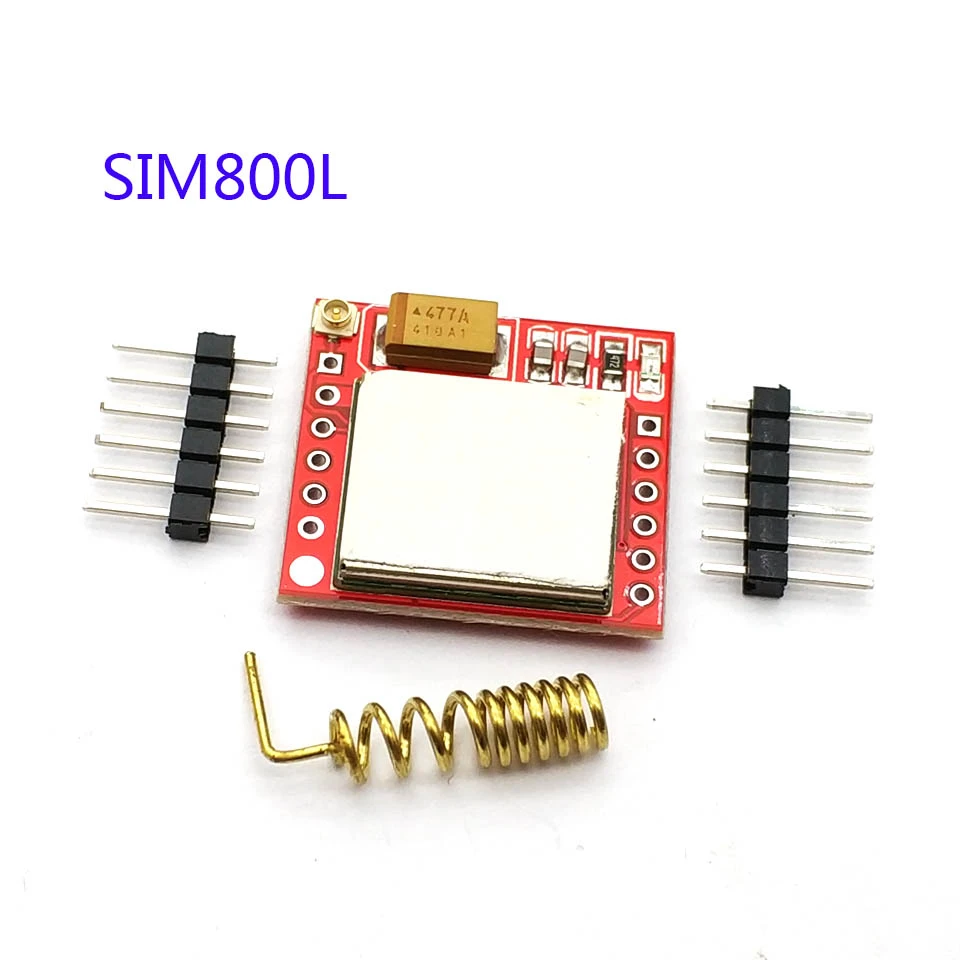 Наименьший SIM800L GPRS GSM модуль Micro SIM карта основная плата четырехдиапазонный TTL