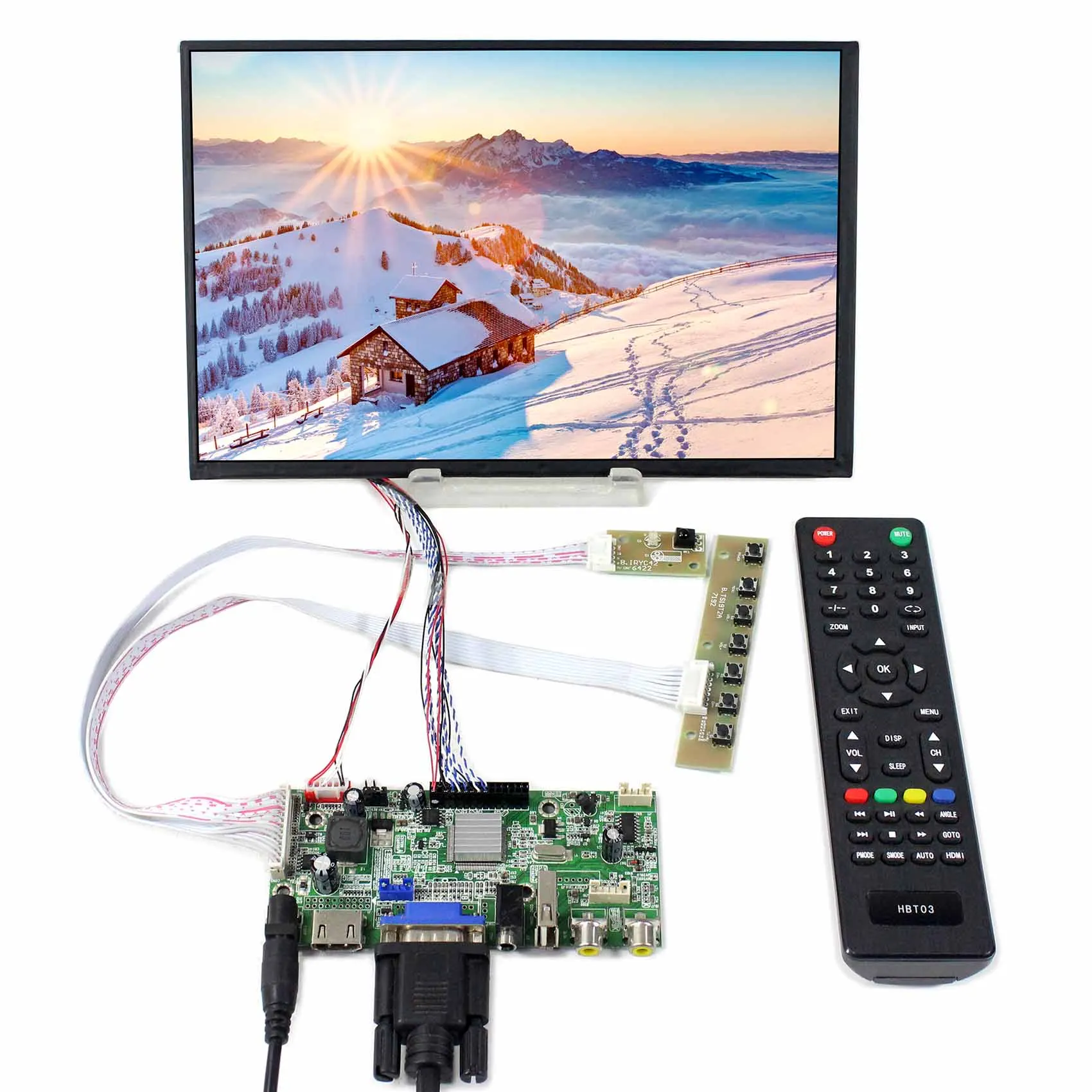 HD MI + VGA AV плата ЖК-контроллера с USB VS-V59AV-V1 работать 10 1 дюймов M101NWWB 1280X800 ЖК Экран |