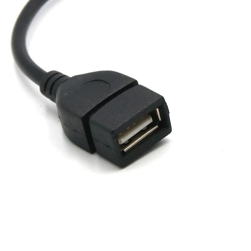 100 шт./лот проверка перед отправкой USB A переходник с женского на мини B мужским