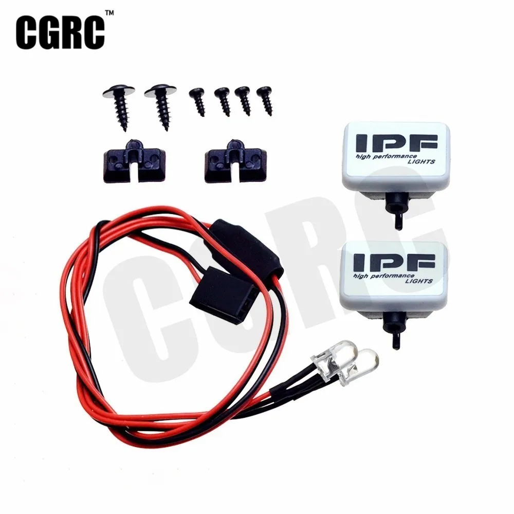 2 шт. Светодиодный прожектор для крыши абажур 1/10 RC гусеничного автомобиля TRX4 Defender