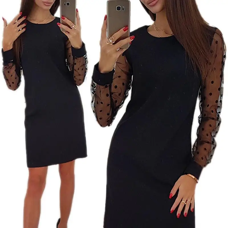 2019 Новое модное кружевное платье Для женщин элегантные женские Мини Вечерние
