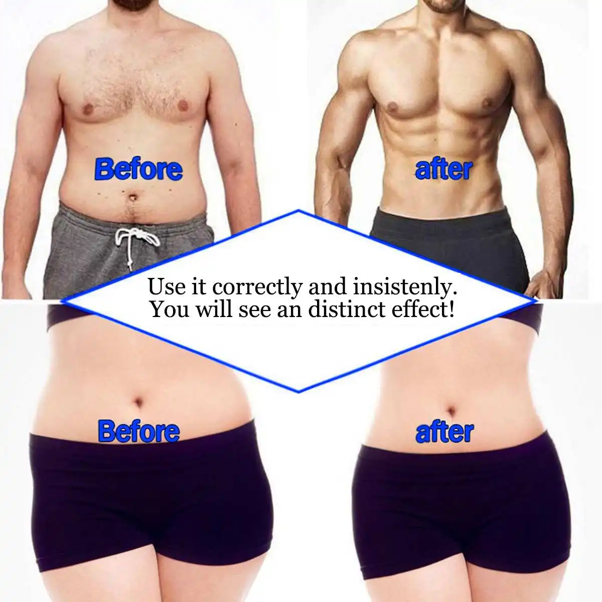 LCD Electric Muscle Stimulator Rechargable Abs Massage Vibrators Training Gear Body Relaxation EMS Trainer Equipment Set | Спорт и