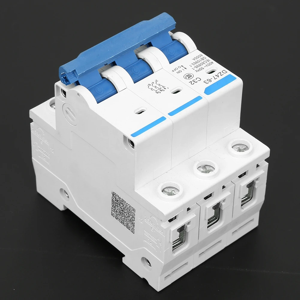 DZ47 63 3P 32A 400V защита от утечки земли автоматический выключатель