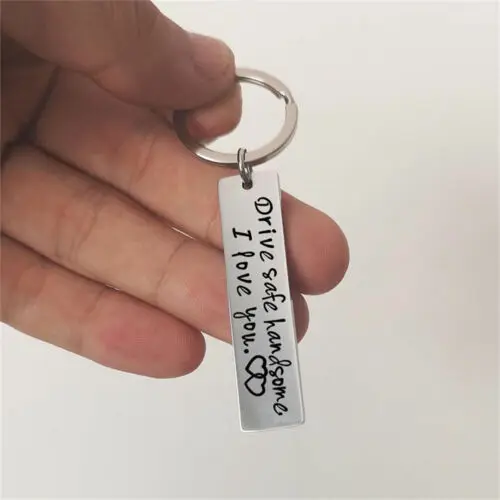 Брелок из нержавеющей стали Драйв безопасный красивый I Love You Дальнобойщик брелок