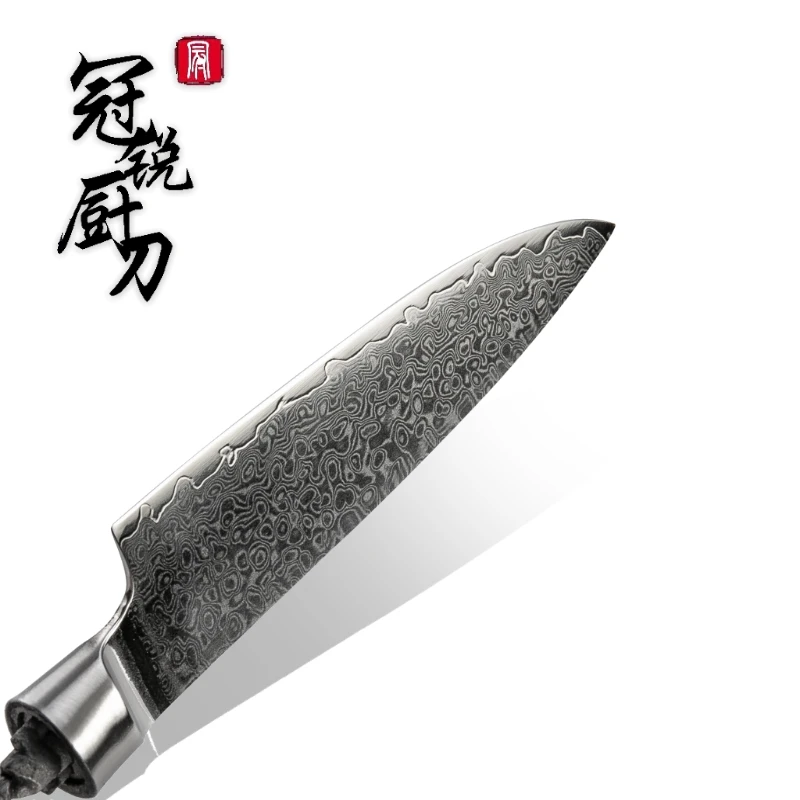 

Damascus Knife Blank Blade VG10 Japanese Damascus Steel DIY Tools Kitchen Knives Parts Hobby Chef's Paring Knife 67 Layers PRO