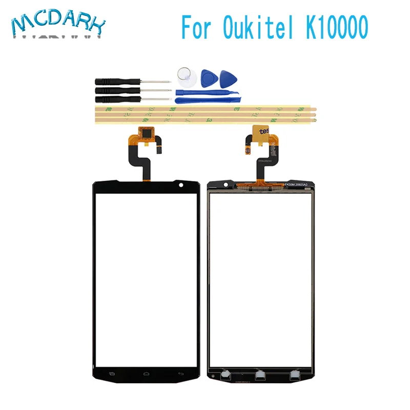 Черное Сенсорное стекло 5 дюйма для Oukitel K10000 сенсорный экран дигитайзер панель