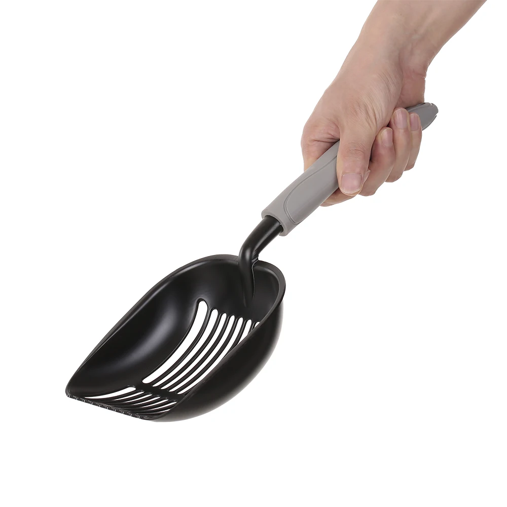 Лопата для уборки кошачьих туалетов из алюминиевого сплава с длинной ручкой