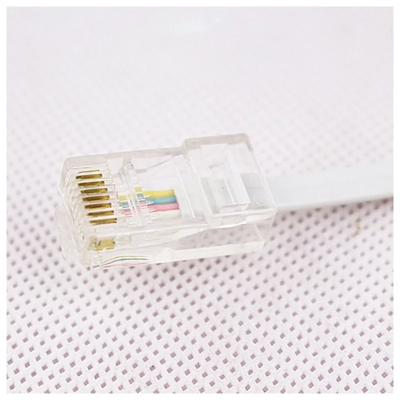 2 разъема 8P4C / RJ45 папа RJ11 6P4C к гнезду M F адаптер телефонный Ethernet|Соединители| |