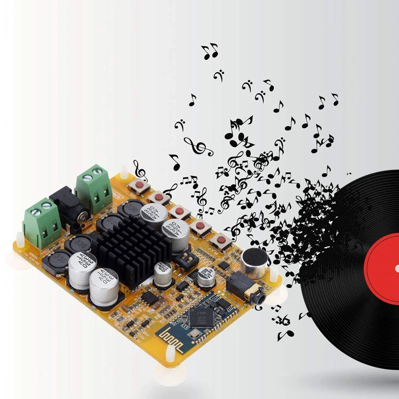 TDA7492 беспроводной Bluetooth 4 0 стерео усилитель платы модуля 2x50 Вт двухканальный с