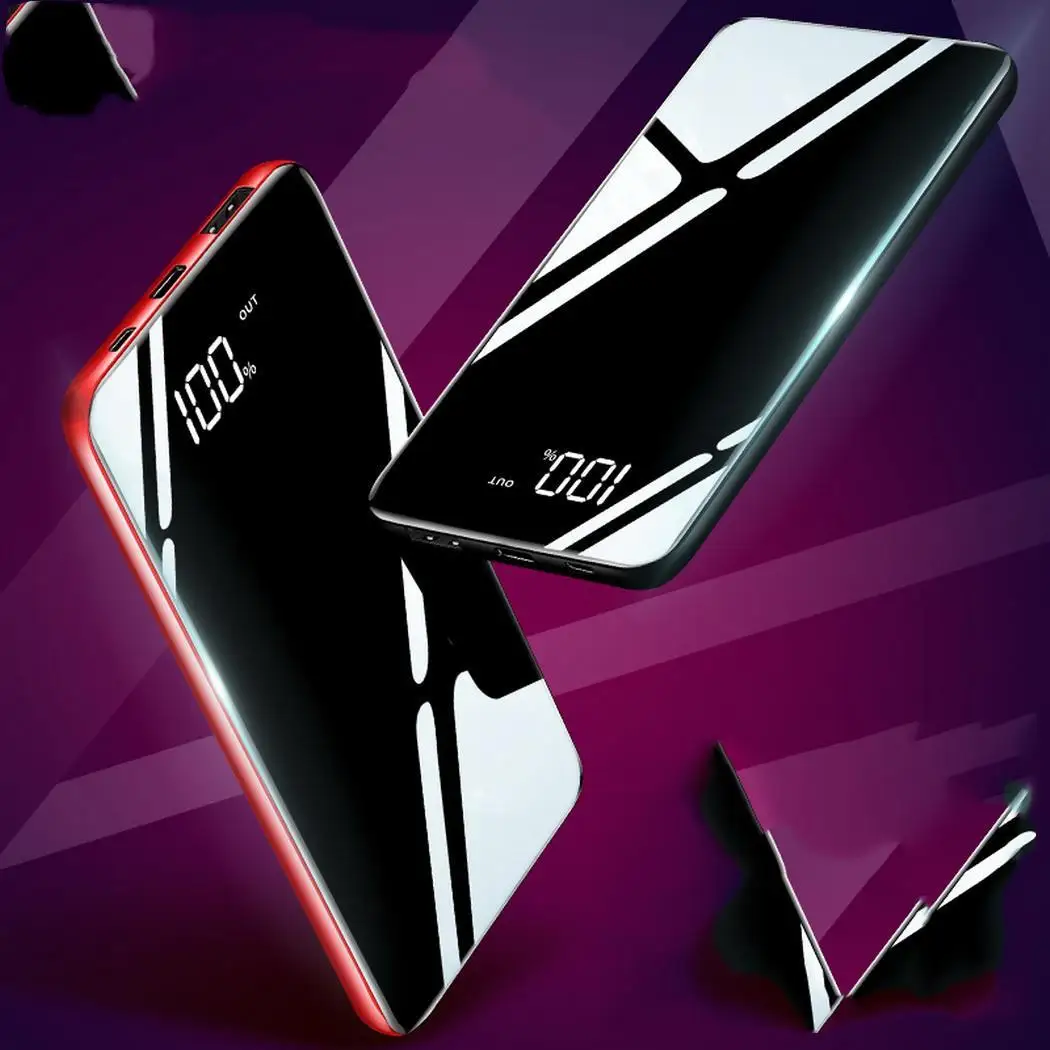 30000 мАч Мощность новое зеркало мобильный телефон зарядное устройство