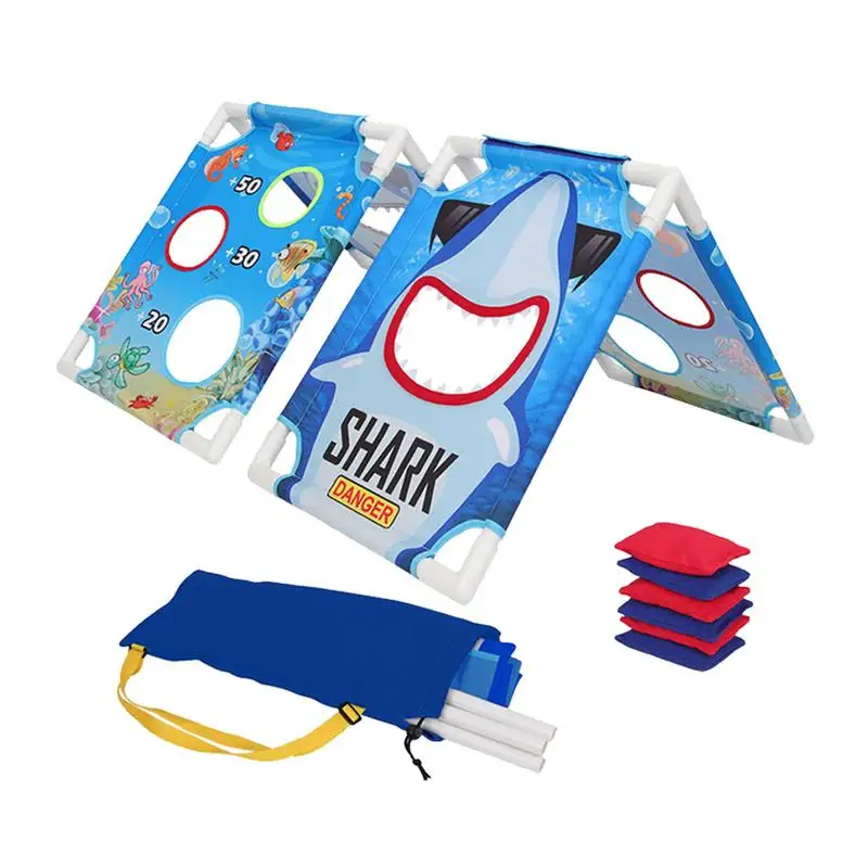 

1 Set Portable Sports Sandbags Game Set Sandbag Board Set Cornhole Boards Children Sports Toy Throwing Game