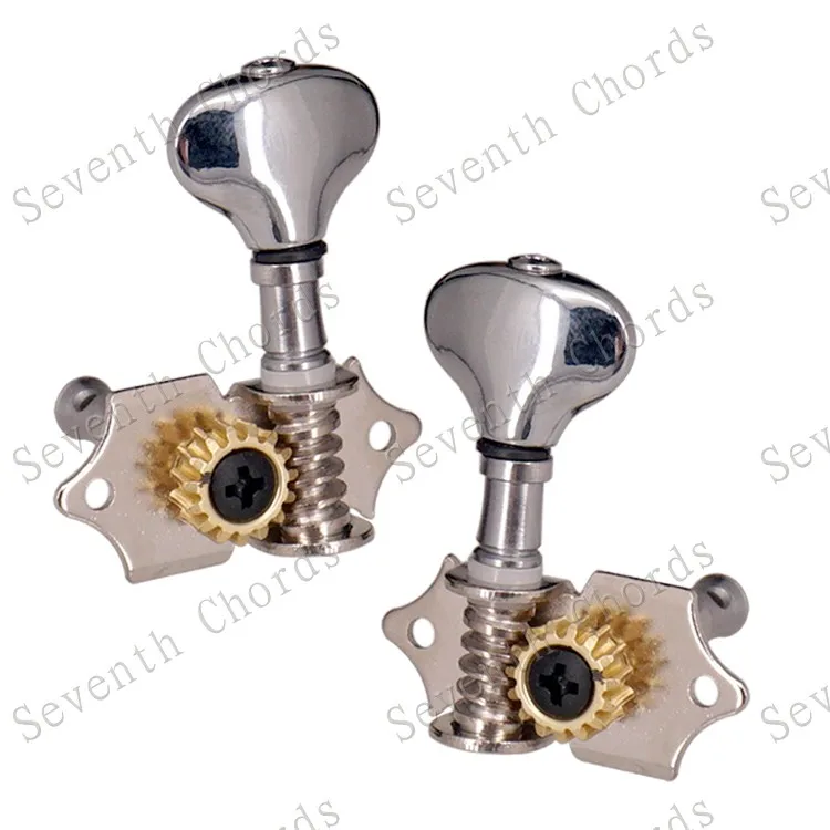 A Set Vintage Open Gear Guitar Tuning Pegs Keys Tuners Machine Head for Acoustic Electric / With Fish tail Button | Спорт и