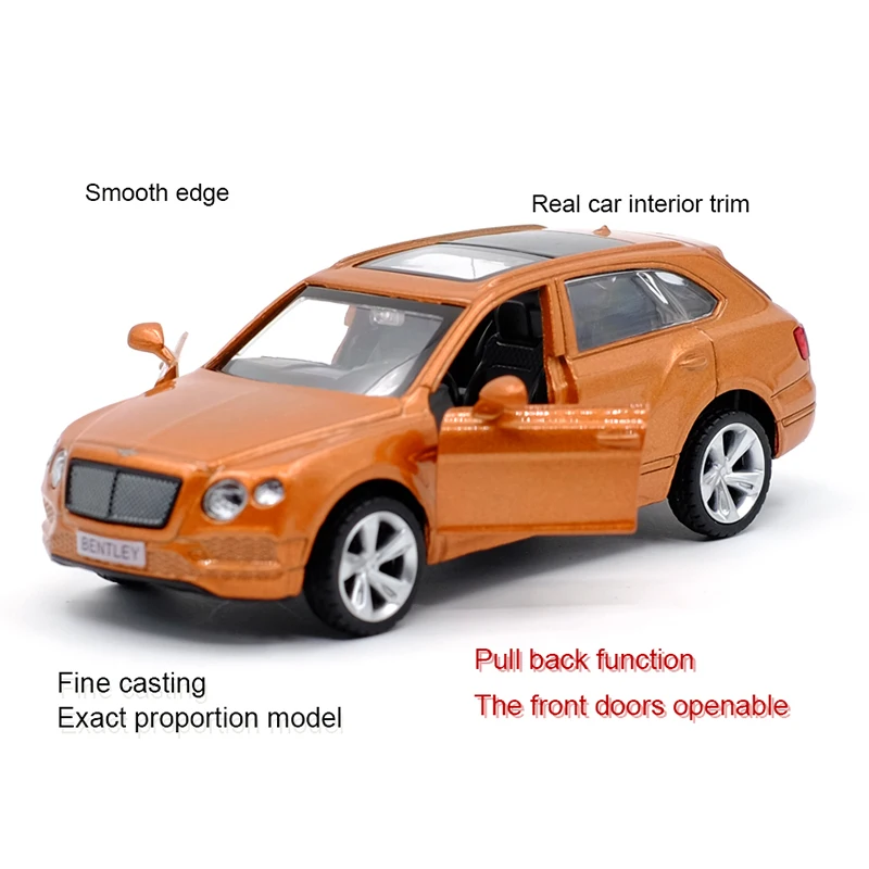 Новое поступление литая модель автомобиля Caipo Bentayga из сплава игрушка с откидной