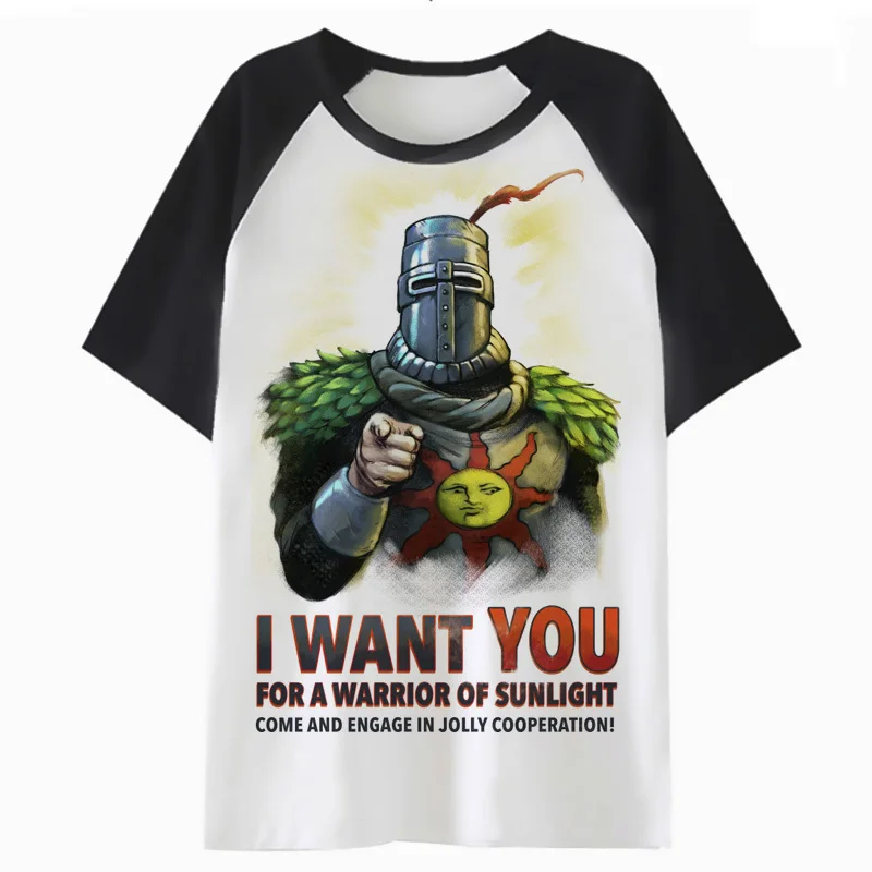 Мужская футболка в стиле хип хоп dark souls уличная одежда Харадзюку C4199|Мужские