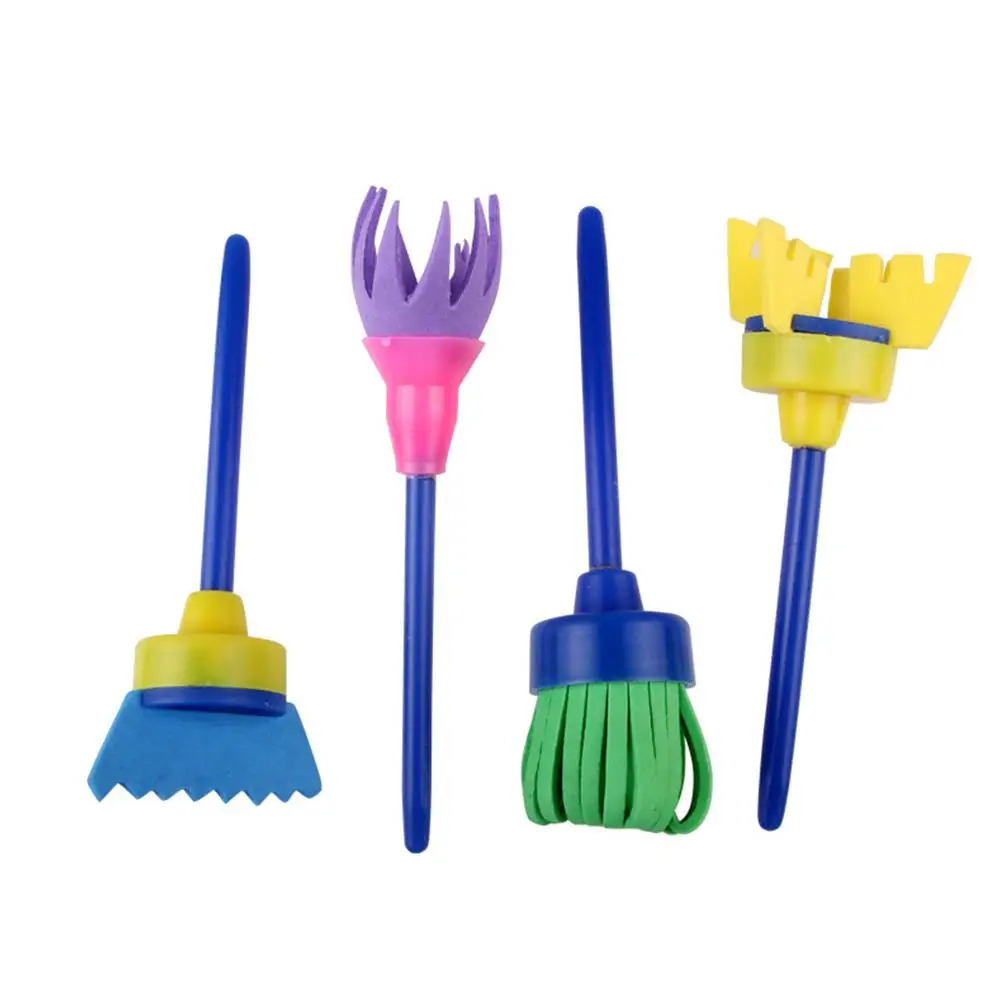 

DIY Children Painting Sponge Brush Rotation Sponge Head Brush