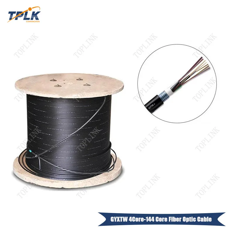 GYXTW 144 ядро FTTH волоконный кабель 500 м/рулон открытый со стальным элементом