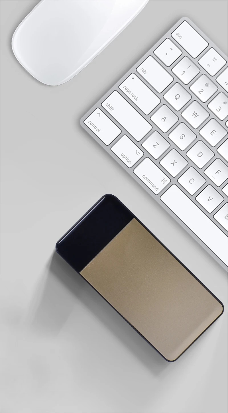Qi Беспроводной Chager Мощность Bank 20000 мАч Dual USB 5V2A Выход внешний Батарея для iPhone X 8