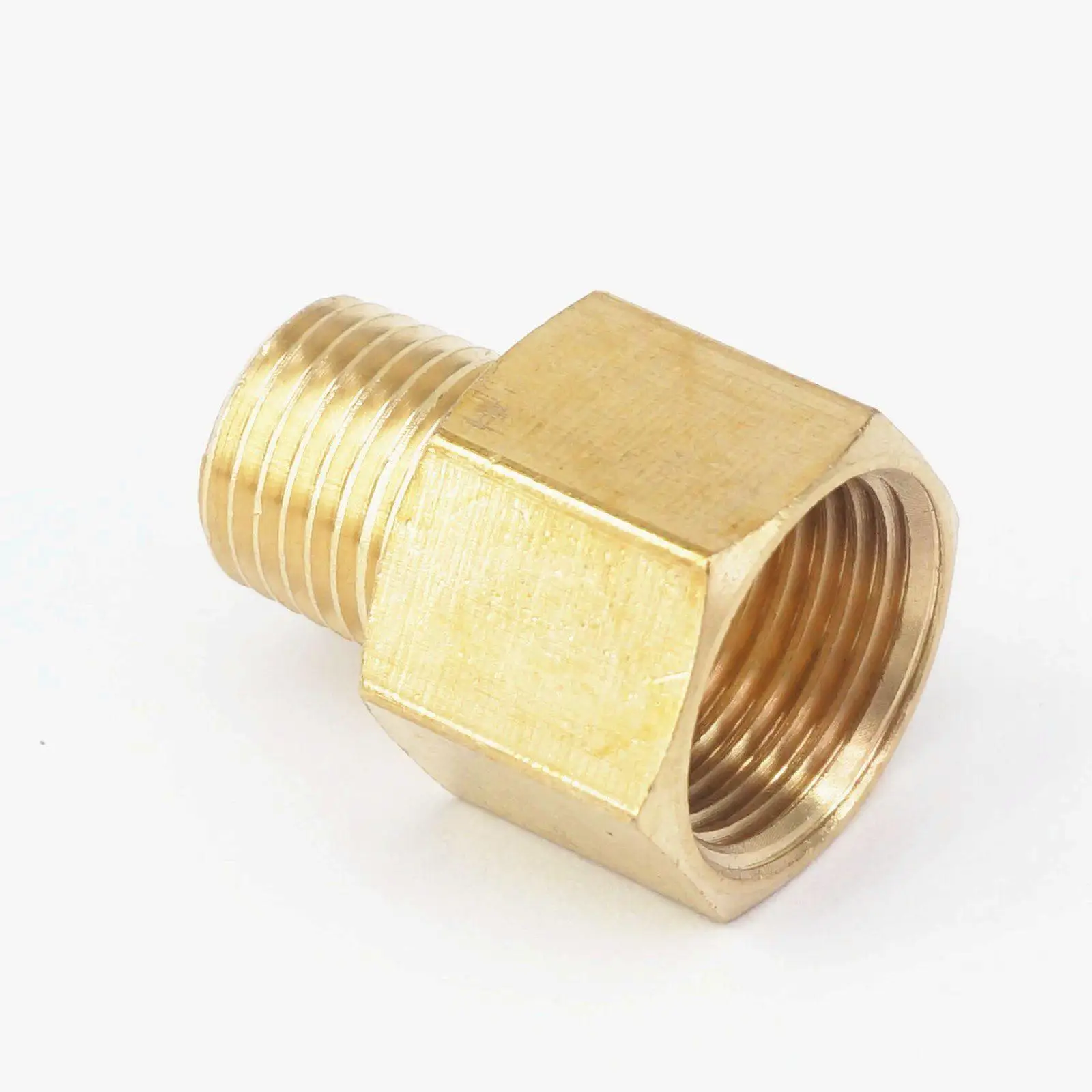 Латунный фитинг для труб с наружной резьбой BSPT 1/4 дюйма x 3/8 NPT женский адаптер