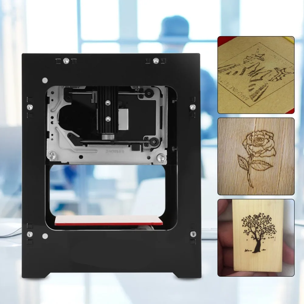 DK 8 KZ 1000 мВт USB2.0 гравировальный станок 490x490px автоматический DIY Лазерный гравер для