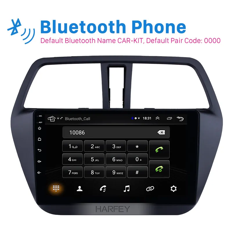 Автомобильный мультимедийный плеер Harfey Android 8 1 9 дюймов для Suzuki S Cross SX4 2014 2017 радио