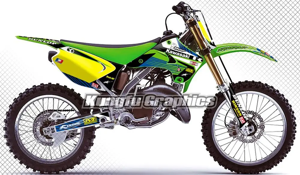 KUNGFU графические обертывания для автомобиля наклейки велосипеда MX Набор наклеек