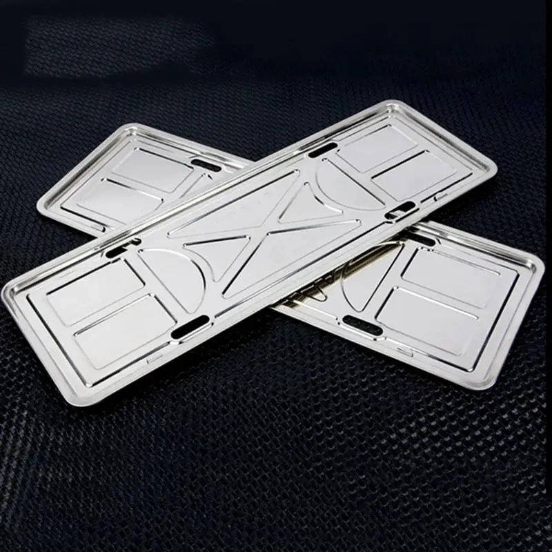 2 шт. держатель из нержавеющей стали для автомобильного номерного знака