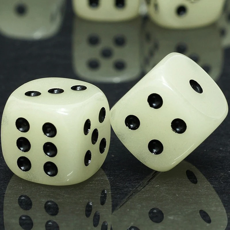 6 шт 16 мм светящийся яркий кости закругленные углы черные пятна для ночных клубов