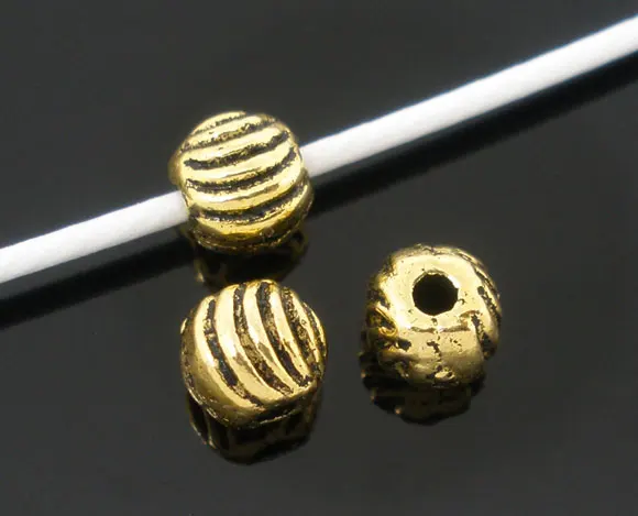 

Бусины-разделители DoreenBeads 200, золотистые, 5 мм (B05431), иу