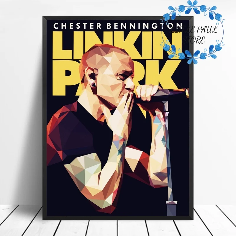 CHESTER BENNINGTON художественный постер на холсте музыкальный настенные картины для