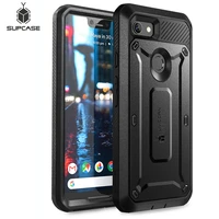for google pixel 3 xl case cover supcase ub pro full body rugged holster clip protective case with built in screen protector