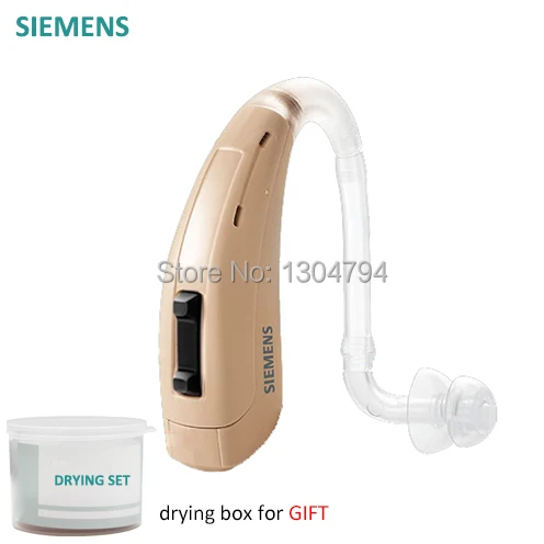 SIEMENS 100dB быстро P BTE звуковой слуховой аппарат + сушильный шкаф 4 Каналы слуха
