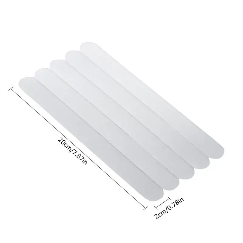 5 шт./компл. Ванная комната скольжения наклейки Прозрачная Нескользящая лента