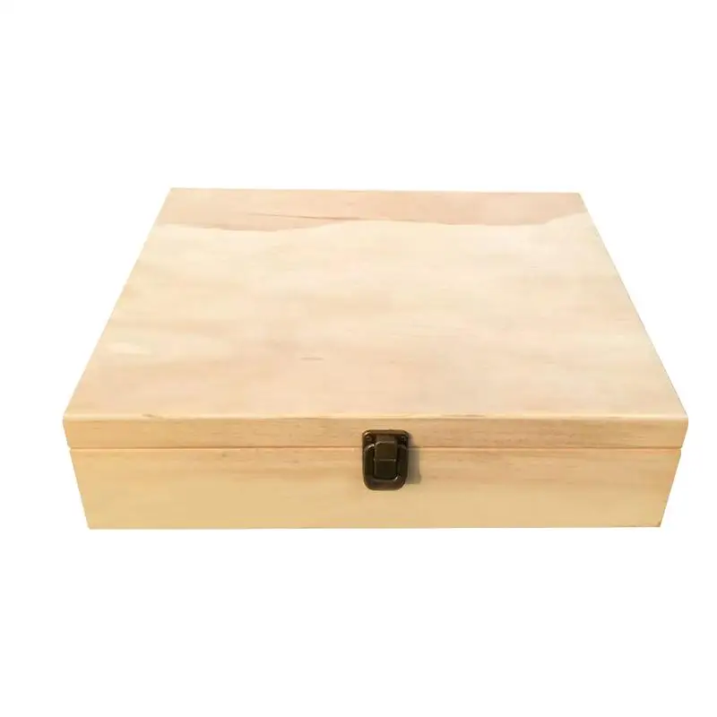 68-Grid Wooden Essential Oil Box Wooden Essential Oil Storage Box Solid Wood Gift Box Multi-Square Essential Oil Box