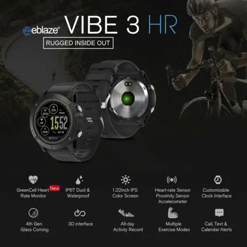 Zeblaze VIBE 3 HR Смарт часы фитнес трекер для измерения сердечного ритма