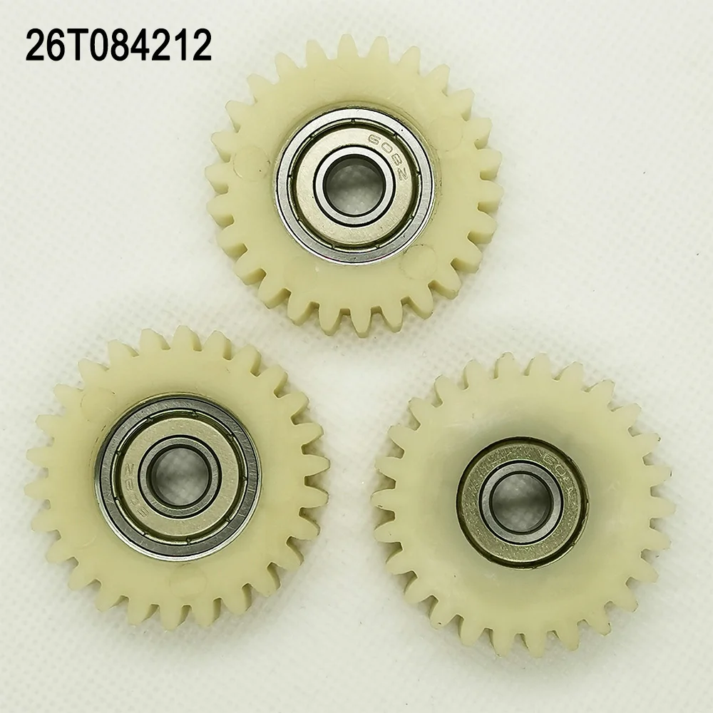 3PCS 26 Teeth 42mm PA66 Nylon Plastic 8mm Bearing 12mm Thickness Electrical Bike Motor Bicycle Clutch Gearbox Ebike Gears