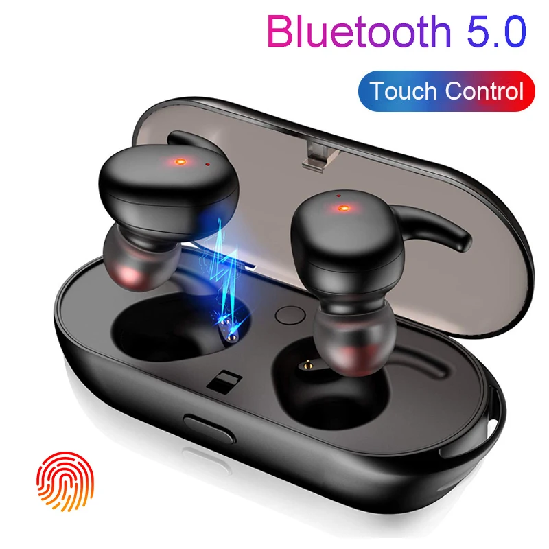Hembeer TWS 5 0 беспроводные наушники Bluetooth спортивные стерео бас гарнитура Мини с